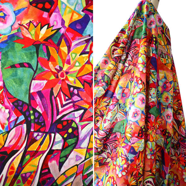 EXCLUSIVE 90% Linen 10% Silk – 'Kaleidoscope'